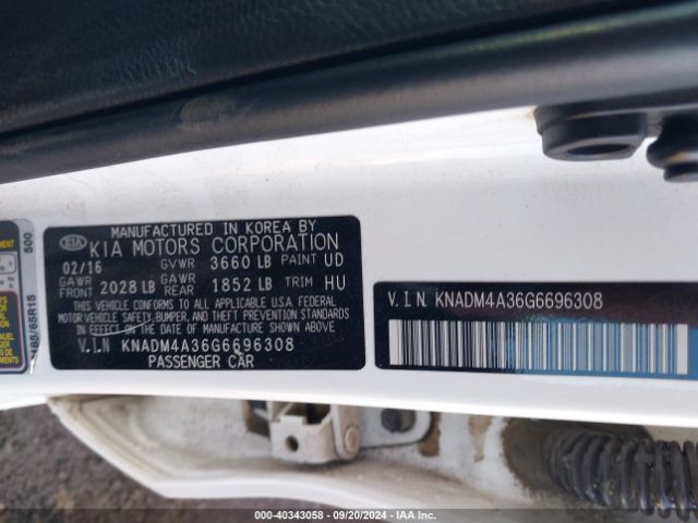 Photo 8 VIN: KNADM4A36G6696308 - KIA RIO 