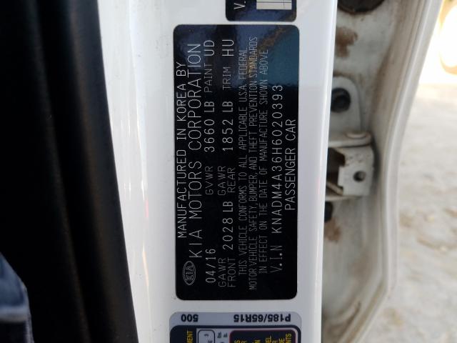 Photo 9 VIN: KNADM4A36H6020393 - KIA RIO LX 