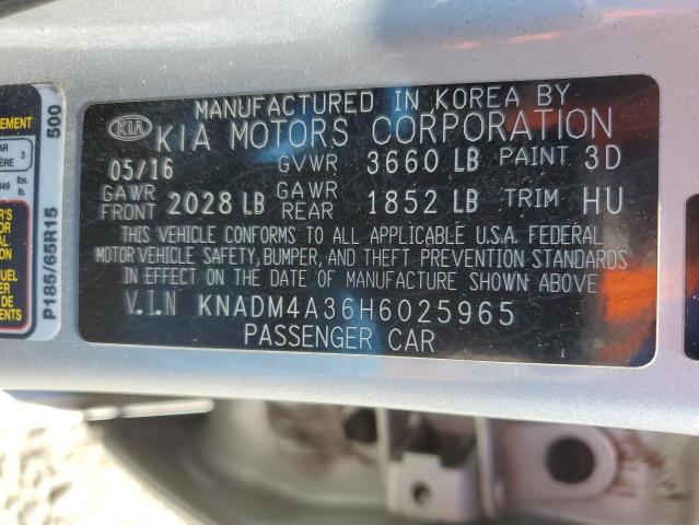 Photo 11 VIN: KNADM4A36H6025965 - KIA RIO 