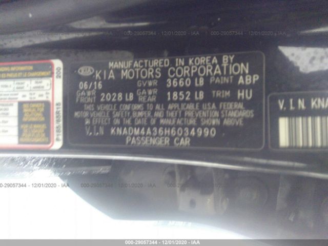 Photo 8 VIN: KNADM4A36H6034990 - KIA RIO 