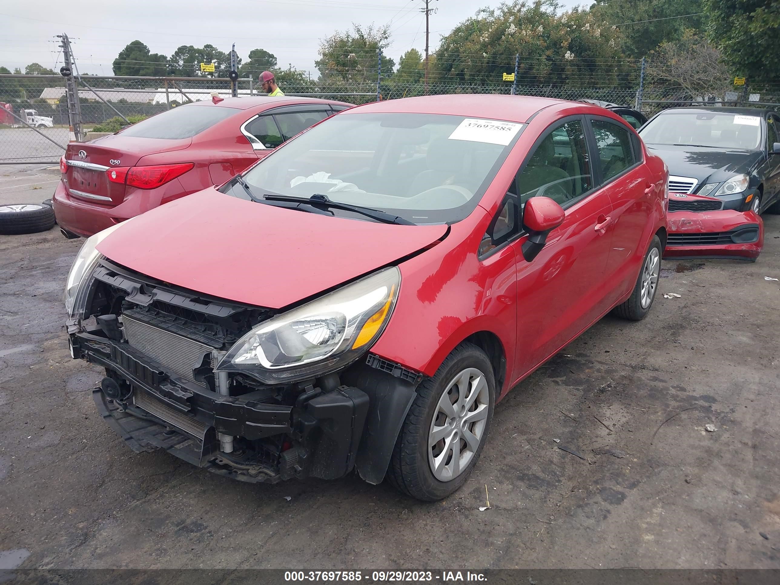 Photo 1 VIN: KNADM4A37C6050317 - KIA RIO 