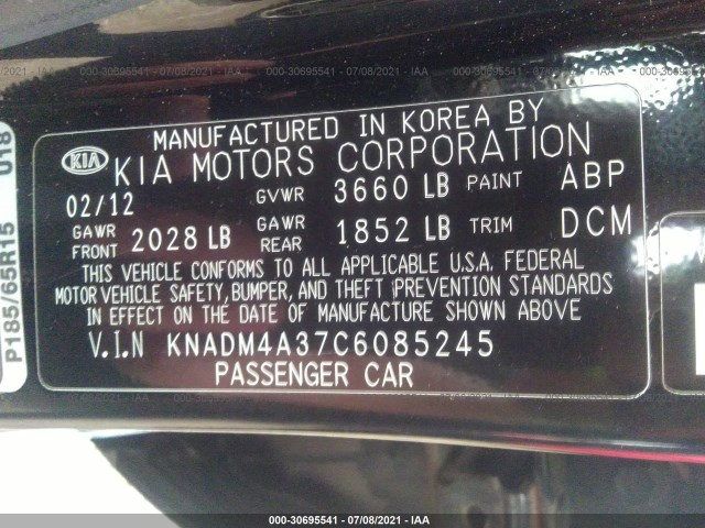 Photo 8 VIN: KNADM4A37C6085245 - KIA RIO 