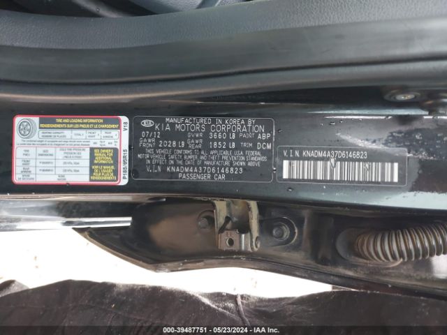 Photo 8 VIN: KNADM4A37D6146823 - KIA RIO 