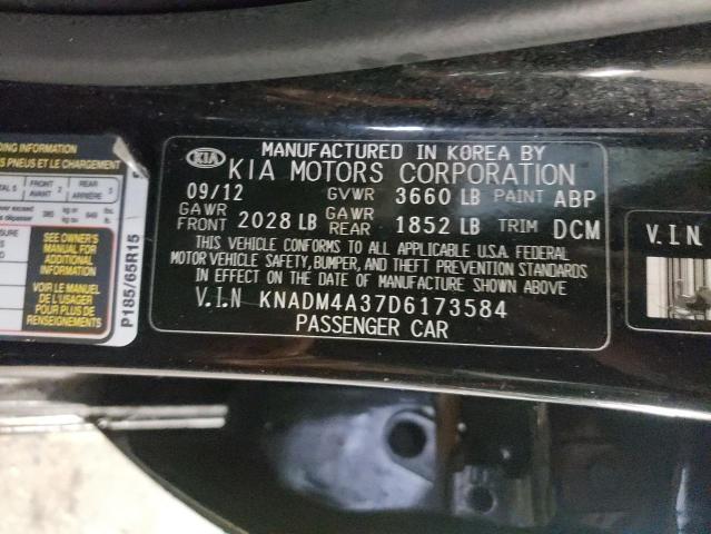 Photo 11 VIN: KNADM4A37D6173584 - KIA RIO 