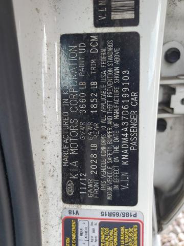 Photo 11 VIN: KNADM4A37D6199103 - KIA RIO 