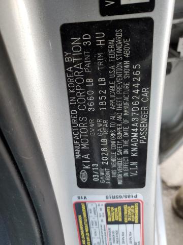 Photo 11 VIN: KNADM4A37D6244265 - KIA RIO LX 