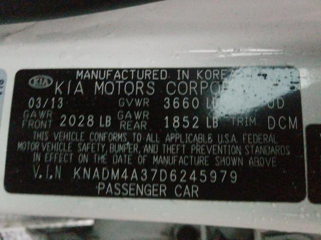 Photo 9 VIN: KNADM4A37D6245979 - KIA RIO LX 