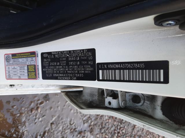 Photo 9 VIN: KNADM4A37D6278495 - KIA RIO LX 