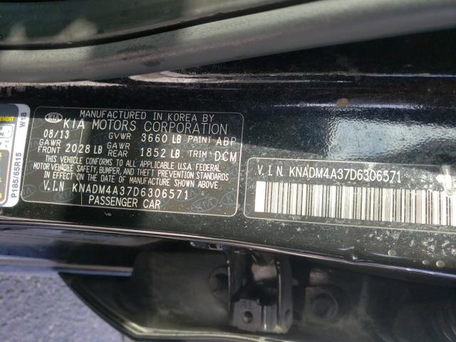 Photo 9 VIN: KNADM4A37D6306571 - KIA RIO LX 