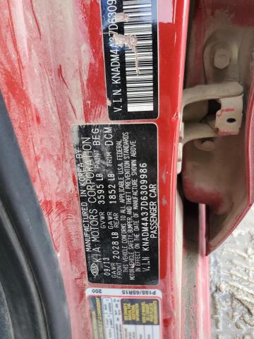 Photo 11 VIN: KNADM4A37D6309986 - KIA RIO 