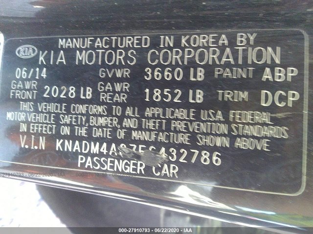 Photo 8 VIN: KNADM4A37F6432786 - KIA RIO 