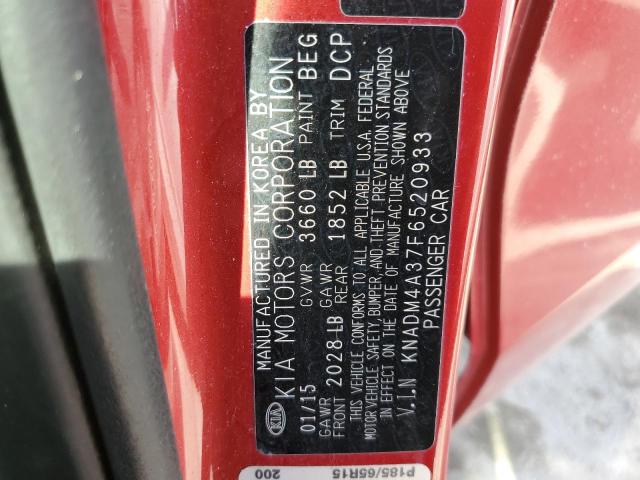 Photo 9 VIN: KNADM4A37F6520933 - KIA RIO LX 