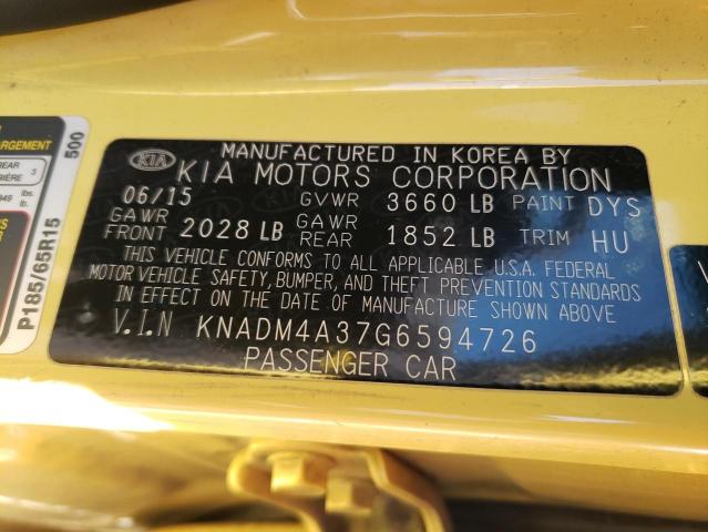 Photo 11 VIN: KNADM4A37G6594726 - KIA RIO 