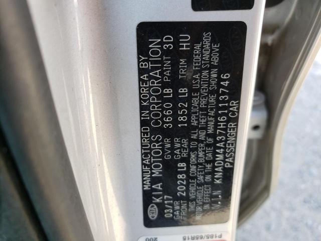 Photo 11 VIN: KNADM4A37H6113746 - KIA RIO LX 