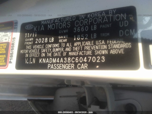 Photo 8 VIN: KNADM4A38C6047023 - KIA RIO 