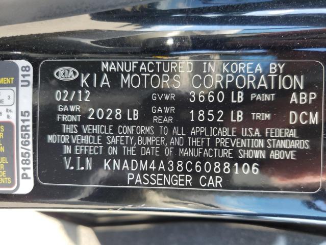 Photo 11 VIN: KNADM4A38C6088106 - KIA RIO LX 