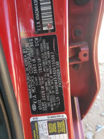 Photo 9 VIN: KNADM4A38D6155367 - KIA RIO LX 