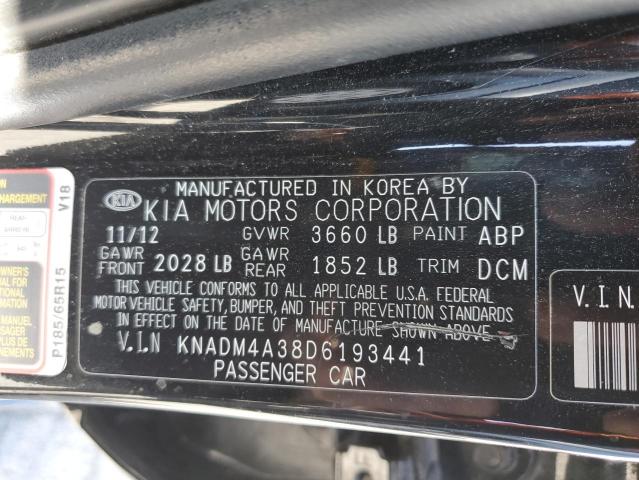 Photo 11 VIN: KNADM4A38D6193441 - KIA RIO LX 