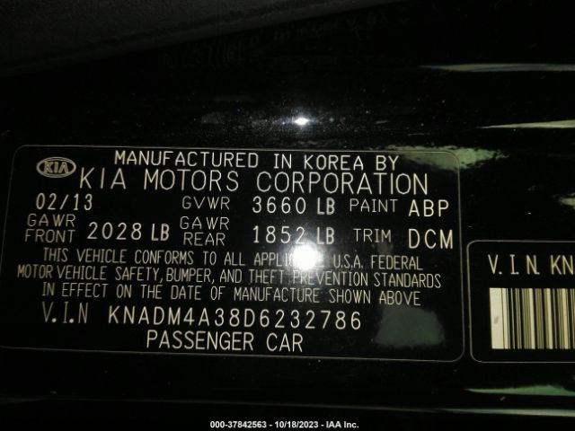 Photo 8 VIN: KNADM4A38D6232786 - KIA RIO 