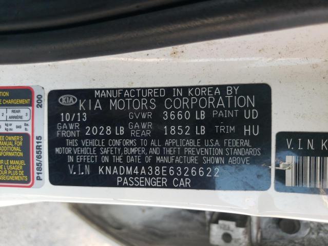 Photo 9 VIN: KNADM4A38E6326622 - KIA RIO LX 