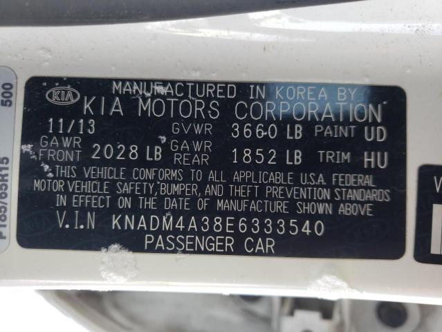 Photo 9 VIN: KNADM4A38E6333540 - KIA RIO LX 