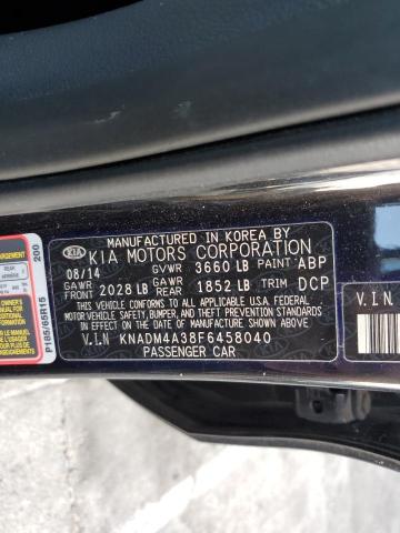 Photo 11 VIN: KNADM4A38F6458040 - KIA RIO 