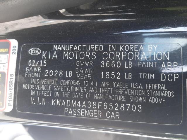 Photo 9 VIN: KNADM4A38F6528703 - KIA RIO LX 