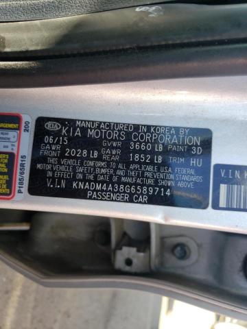 Photo 9 VIN: KNADM4A38G6589714 - KIA RIO LX 