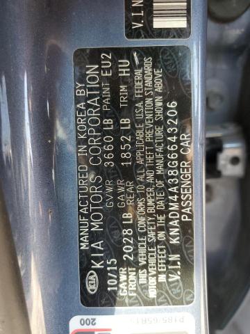 Photo 11 VIN: KNADM4A38G6643206 - KIA RIO LX 