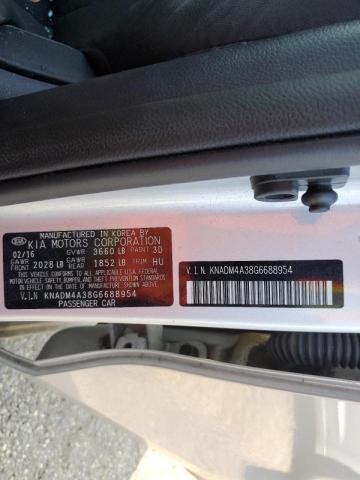 Photo 9 VIN: KNADM4A38G6688954 - KIA RIO LX 