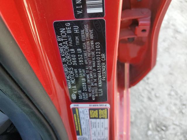 Photo 12 VIN: KNADM4A38H6012103 - KIA RIO 