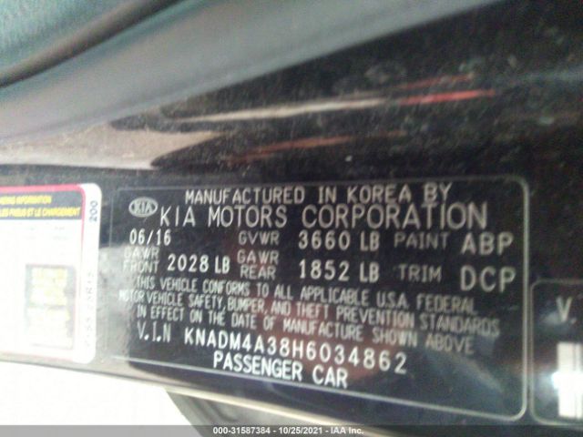 Photo 8 VIN: KNADM4A38H6034862 - KIA RIO 