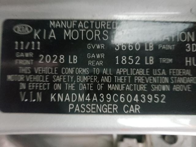 Photo 9 VIN: KNADM4A39C6043952 - KIA RIO LX 