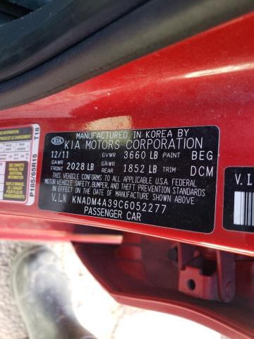 Photo 9 VIN: KNADM4A39C6052277 - KIA RIO LX 