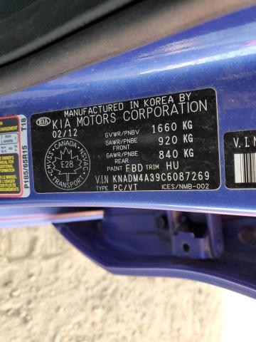 Photo 11 VIN: KNADM4A39C6087269 - KIA RIO 