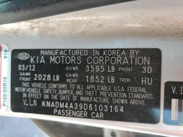 Photo 11 VIN: KNADM4A39D6103164 - KIA RIO LX 