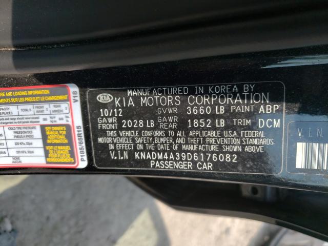 Photo 9 VIN: KNADM4A39D6176082 - KIA RIO LX 