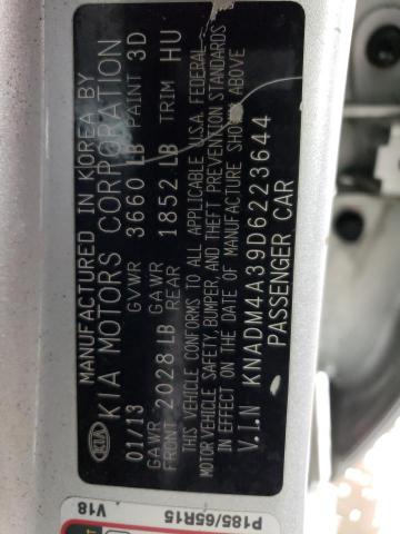 Photo 11 VIN: KNADM4A39D6223644 - KIA RIO LX 