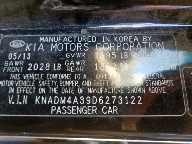 Photo 9 VIN: KNADM4A39D6273122 - KIA RIO LX 