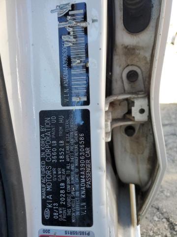 Photo 11 VIN: KNADM4A39D6306586 - KIA RIO LX 