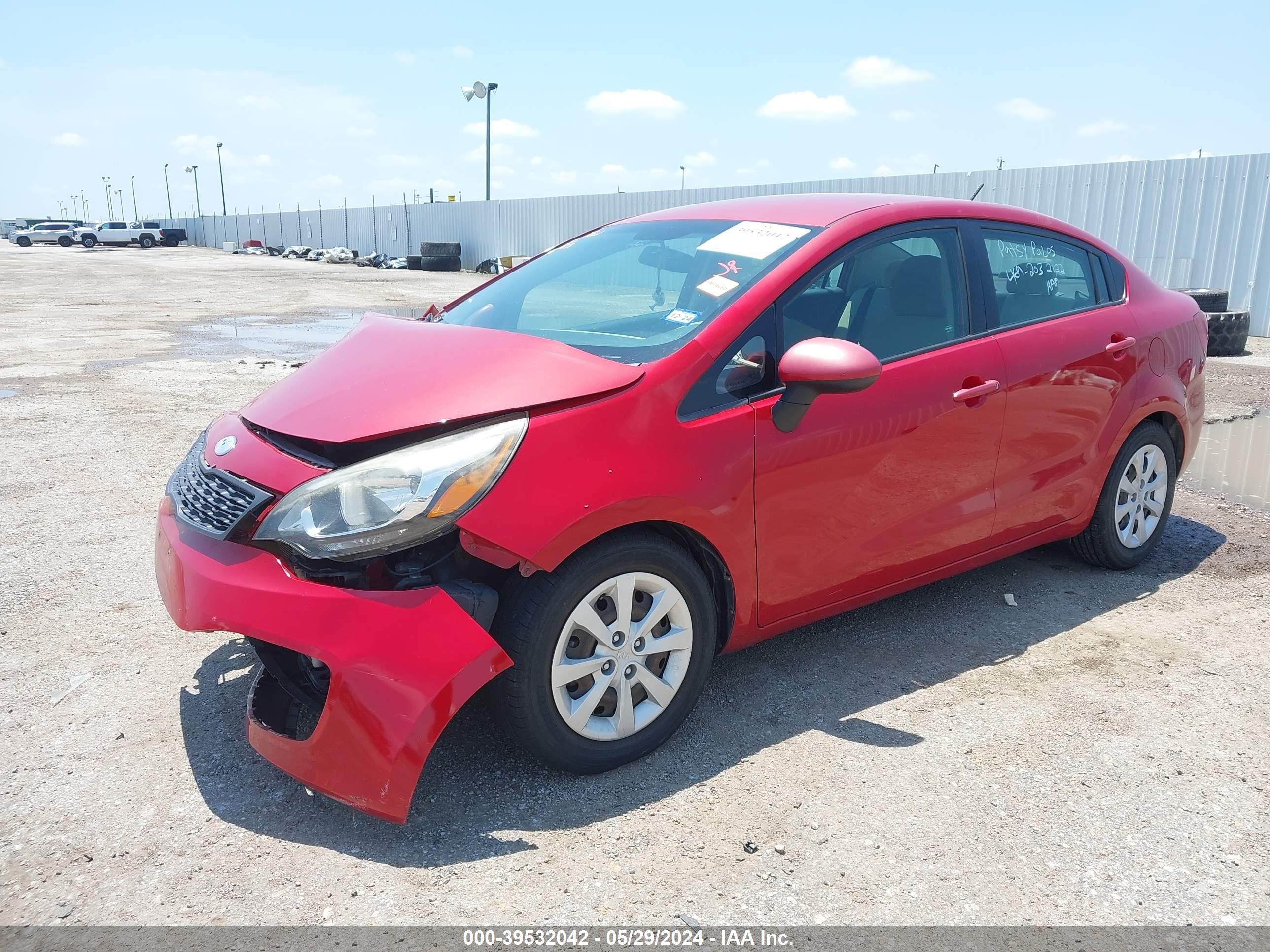 Photo 1 VIN: KNADM4A39D6309956 - KIA RIO 