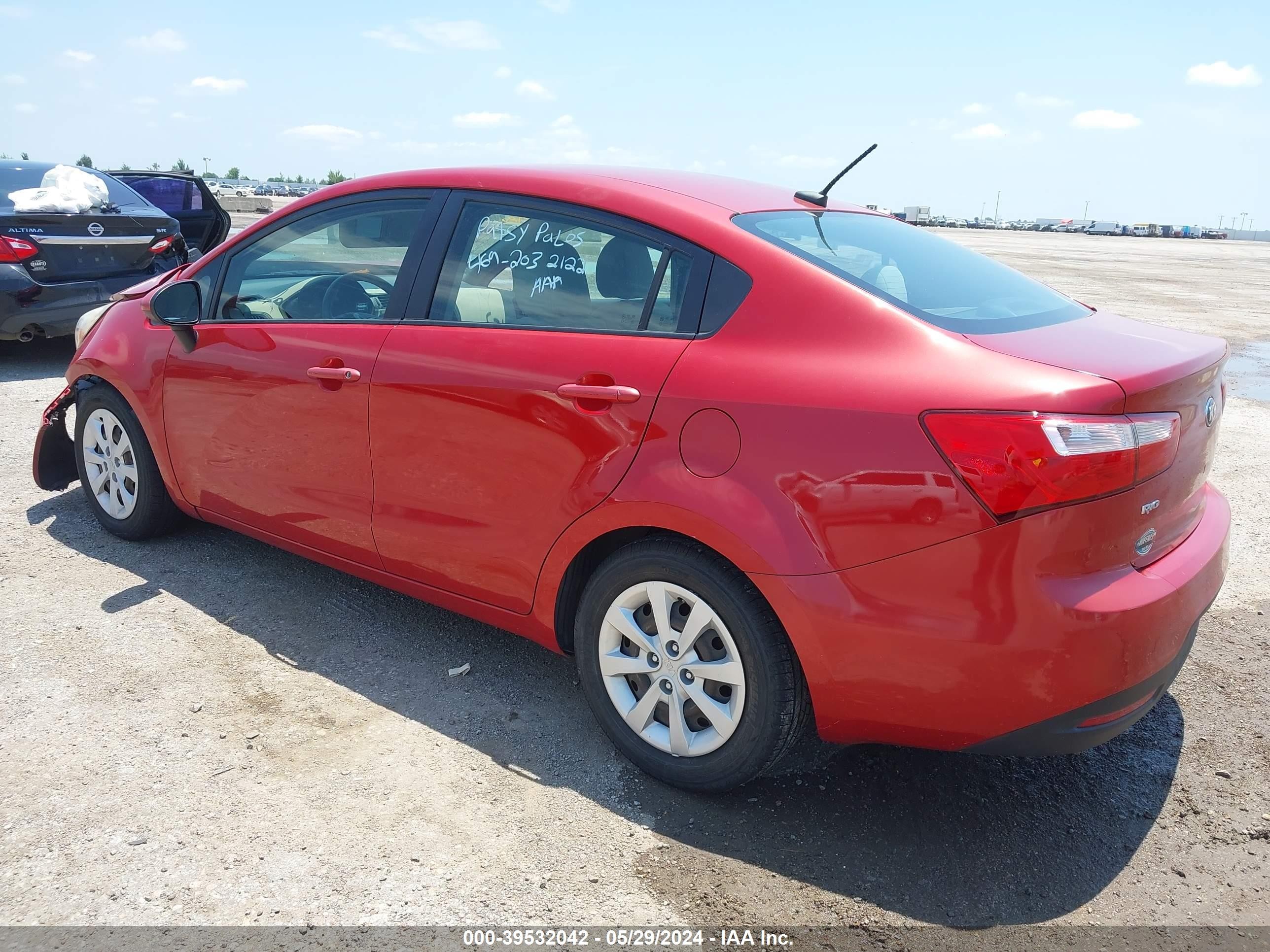 Photo 2 VIN: KNADM4A39D6309956 - KIA RIO 