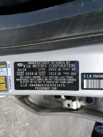 Photo 11 VIN: KNADM4A39E6361475 - KIA RIO LX 