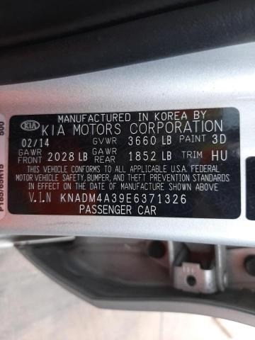 Photo 9 VIN: KNADM4A39E6371326 - KIA RIO LX 