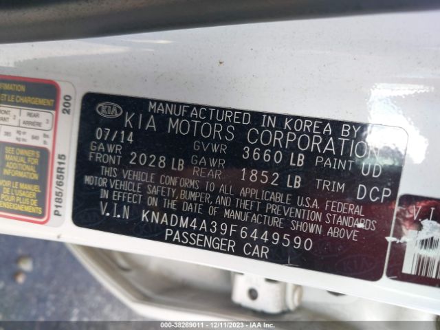 Photo 8 VIN: KNADM4A39F6449590 - KIA RIO 