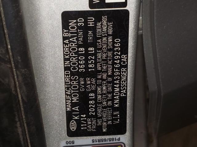 Photo 9 VIN: KNADM4A39F6492360 - KIA RIO LX 