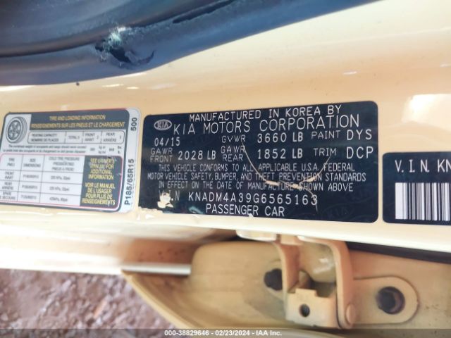 Photo 8 VIN: KNADM4A39G6565163 - KIA RIO 