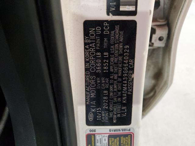 Photo 9 VIN: KNADM4A39G6640329 - KIA RIO LX 