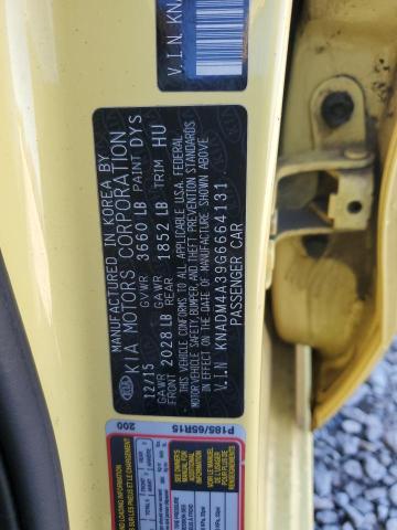 Photo 11 VIN: KNADM4A39G6664131 - KIA RIO 