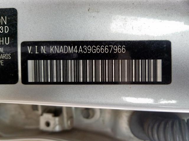 Photo 9 VIN: KNADM4A39G6667966 - KIA RIO LX 